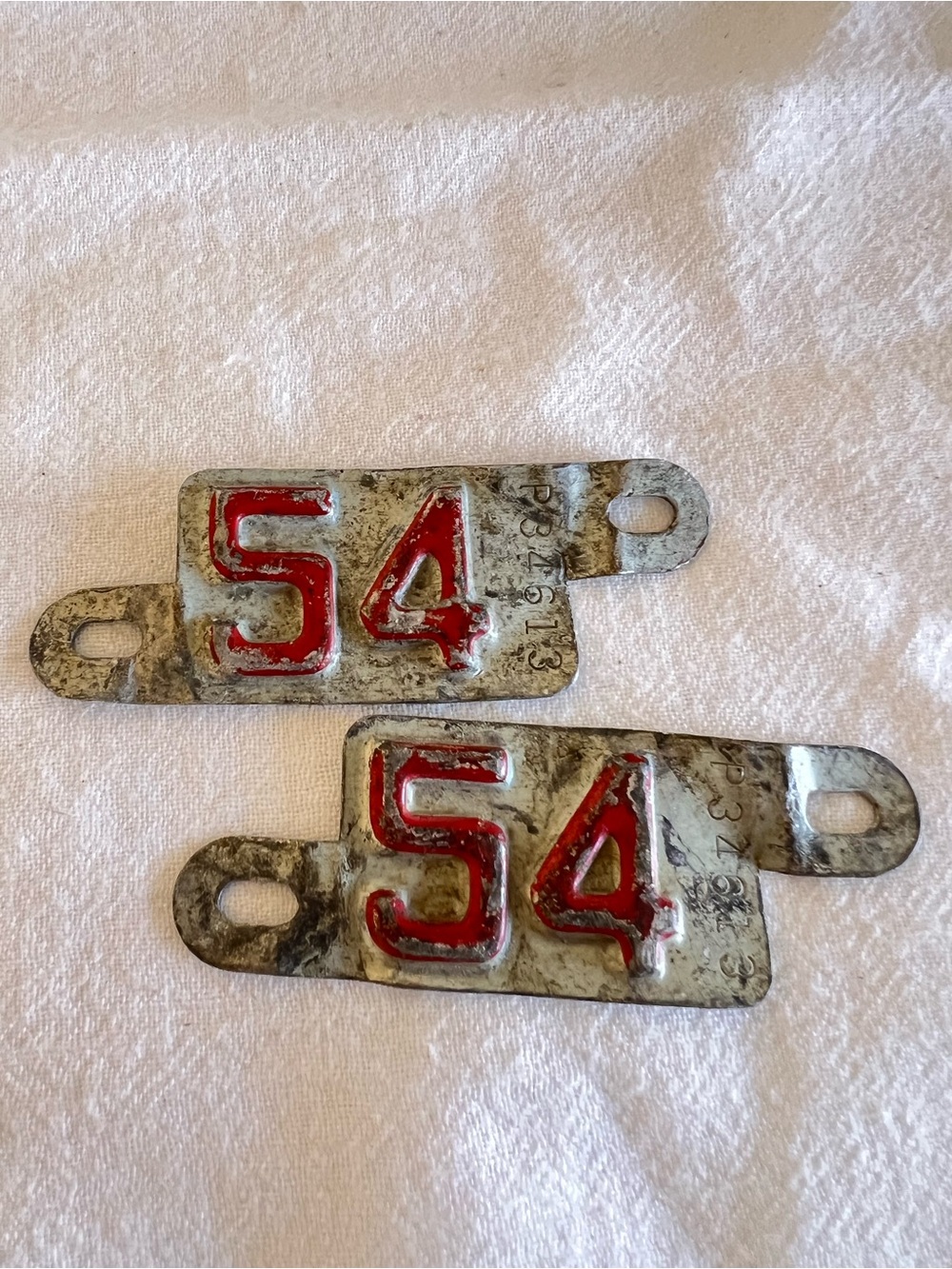 1954 Tab license plates. - Picture 2 of 4